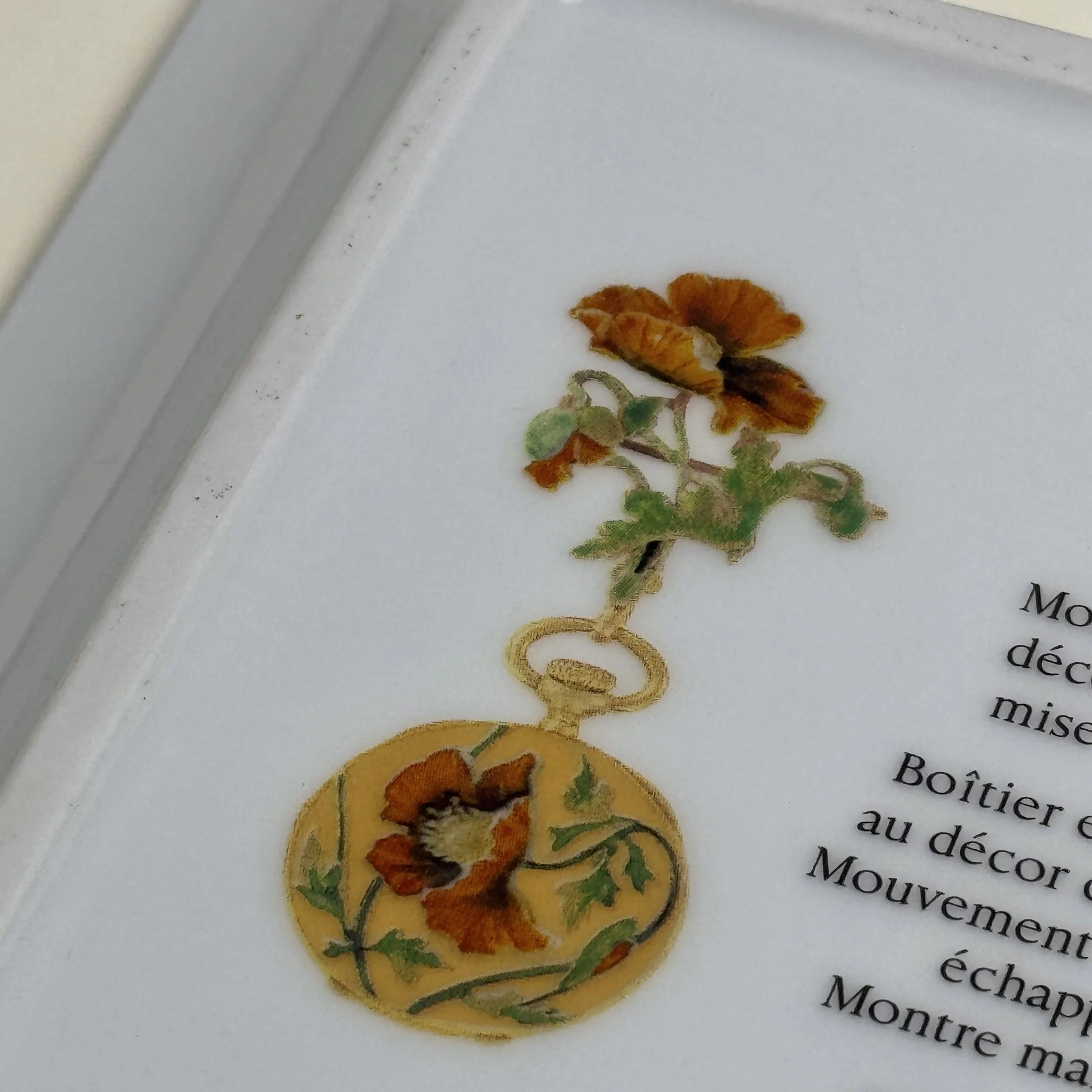パテック フィリップ リモージュ スクエアプレート 飾り皿 2013 Patek Philippe Limoges Porcelain Tray – 2013 Art Nouveau